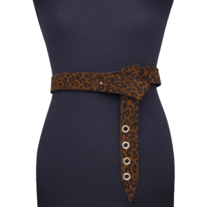 Cintura Cravatta cod. 0.35 animalier tabacco manichino