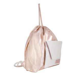 Zaino Pochette cipria lato