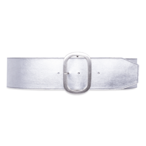 cintura over dettagli geometrici argento cintura chiusa