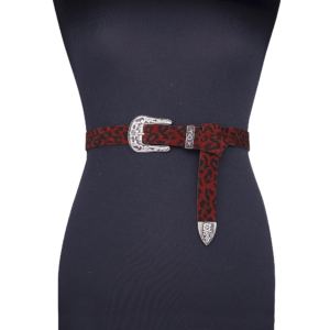 Cintura single west animalier rosso 025 manichino