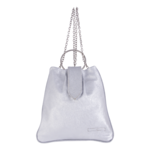 Pochette Cerchio silver fronte